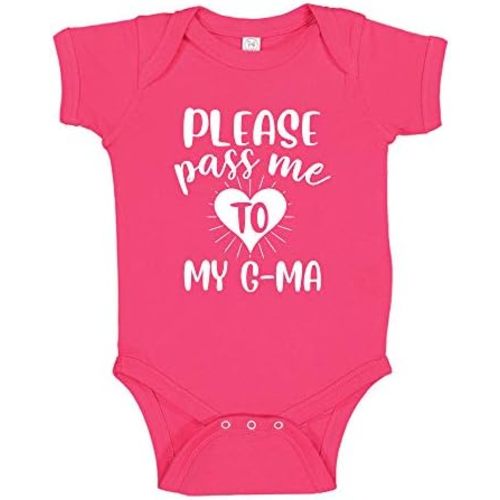 Please Pass Me to My G-Ma Baby Romper Or Toddler Shirt Funny Grandma Baby Clothes for Gma