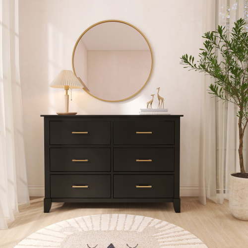 Dream On Me Cleo Dresser, Black/Gold