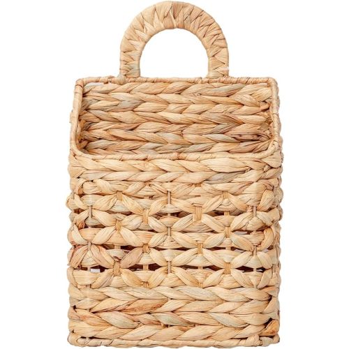 2-Tier Hanging Wall Basket, Water Hyacinth Over Door Storage