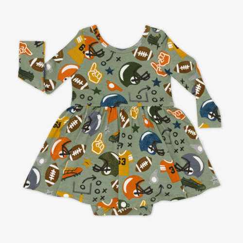Touchdown Time Twirl Dress with Bodysuit