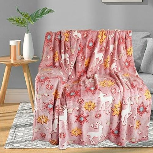 The Christmas Blankets and Throws Clearance, Red Christmas Throw Blanket for Couch, Soft Christmas Blanket for Kids/Girls/Boys/Women, for Kids/Girls/Boys/Women Birthday Gifts 50"x60"