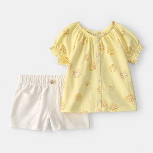 Baby Girl Carter's 2-Piece Shell Top & Short Set