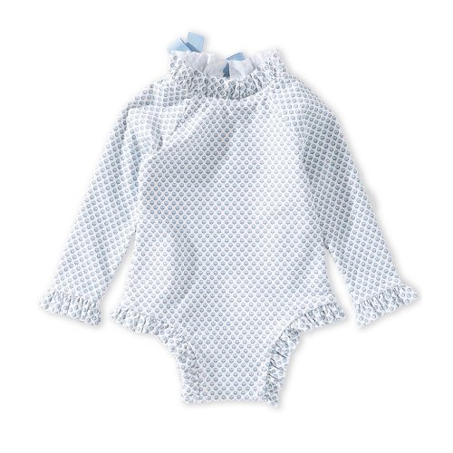 Edgehill Collection x Megan Karp Baby Girls Meredith Floral Bow Detail One-Piece Swimsuit