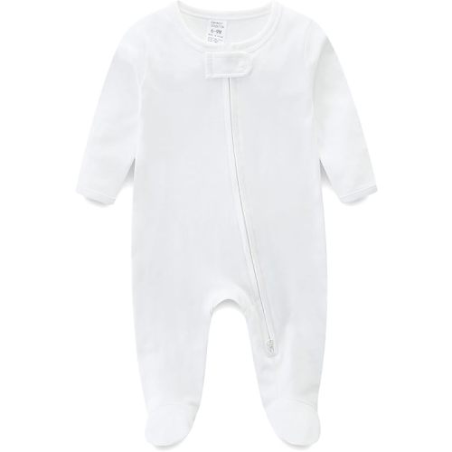Baby Girl Boy Zipper Sleepers Clothes,Cotton Toddler Pajamas,Cute Onesie Outfits Newborn Footies