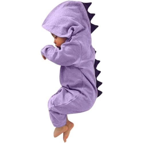 Noubeau Interesting Infant Baby Kids Cartoon Dinosaur Hooded Romper Jumpsuit Layette Sets Clothes