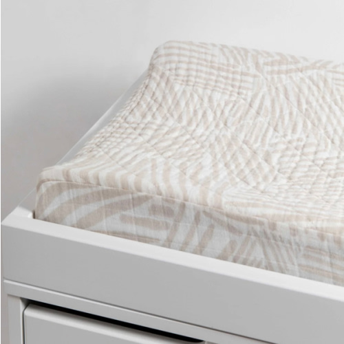 Babyletto Quilted Changing Pad Cover in GOTS Certified Organic Muslin Cotton
