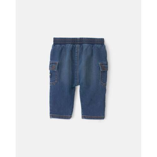 Baby Boy Denim Cargo Jeans - Medium Wash - OshKosh B'gosh | Carter's
