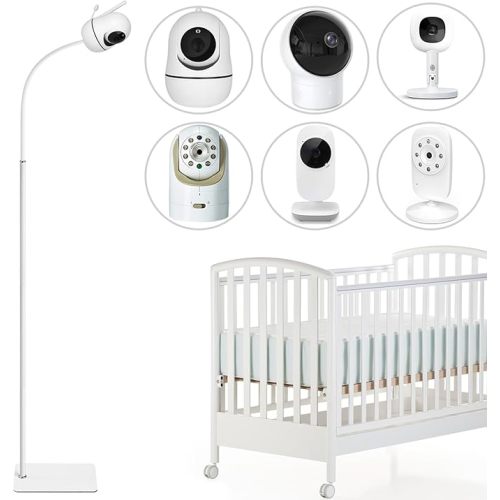 AOZTSUN 67 inch Adjustable Height Baby Monitor Floor Stand Holder for Infant Optics DXR-8 Pro,eufy HelloBaby HB6560/HB6550/Pro/HB65/HB66/HB248,ANMEATE SM935E or Any Cameras with 1/4 Screw Mount
