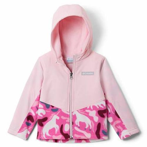 Baby & Toddler Girl Columbia Steens Mountain Overlay Fleece Full Zip Hooded Jacket