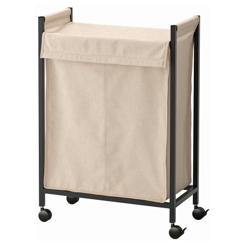ENHET Laundry bin with casters - anthracite 21 gallon