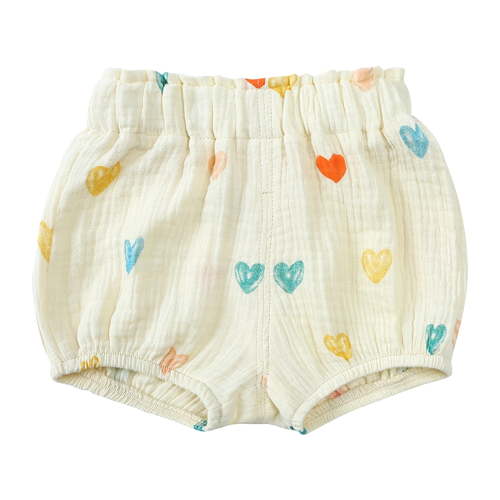 Kiijoy Newborn Girls Cute Relaxed Fit Shorts Baby Summer Breathable Soft Pull On Shorts