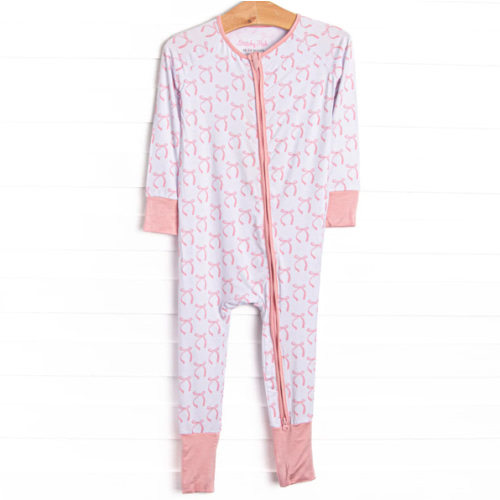 Brooklyn Bows Bamboo Zippy Pajama, Pink – Stitchy Fish