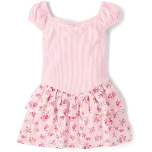 The Children's Place Baby-Girls and Toddler Tiered Dress, Short Sleeve