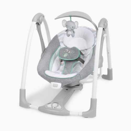 Ingenuity ConvertMe 2-in-1 Compact Portable Baby Swing 2 Infant Seat - Swell