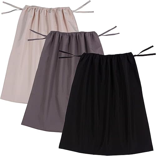 Belsden 3 Pack Large Reusable Diaper Pail Liner, 28" x 30" Waterproof Washable Cloth Diaper Wet Dry Bags with Flexible Strings for Diapers, Laundry, Kitchen Garbage Cans, Black & Dark Grey & Apricot