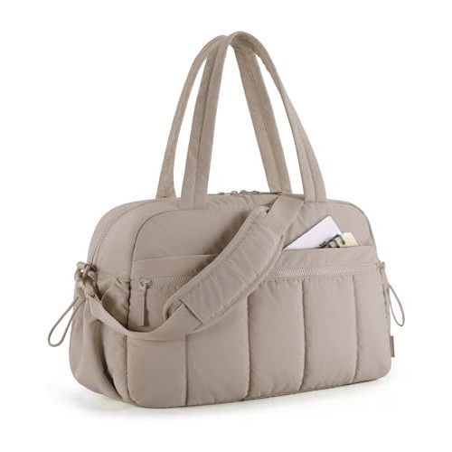 BAGSMART Duffle Bag for Travel, Gym Bag for Women, Weekender Carry on | PVC Wet Pocket, Airline Approved Personal Carry-on Size, Fits Under-seat, One Bag for Gym, Travel, Hospital, Overnight