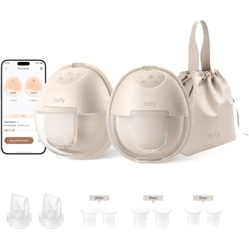 eufy Security Wearable S1 (T8D02), Electric Hands-Free Breast Pump, Hospital-Grade Suction, Leak-Proof and Ultra-Quiet, Upgraded