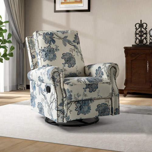 Lark Manor™ Antasia 34'' W Rocking Swivel Nursery Recliner & Reviews | Wayfair