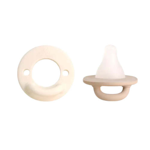 Latch & Soothe Silicone Breastlike Pacifier - Taupe by Itzy Ritzy – Pacifier Kids Boutique