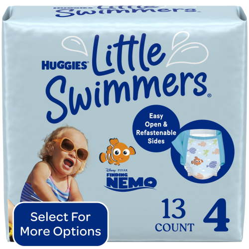 Huggies Little Swimmers Disposable Swim Diapers, Size 4 (24-34 lbs), 13 Count (Select for More)