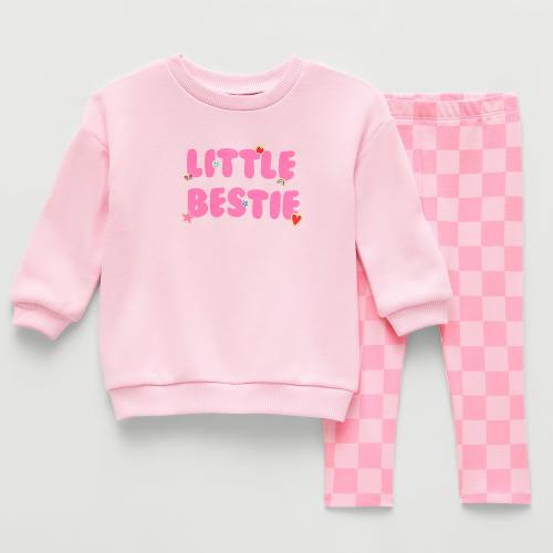 Okie Dokie Baby Girls 2-pc. Legging Set, Color: Pink Drm Prep Pink - JCPenney