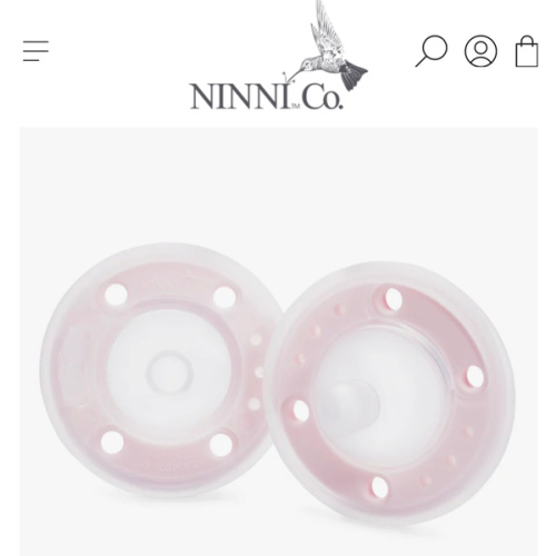 Ninni Pacifier Petal Pink 2 Pack