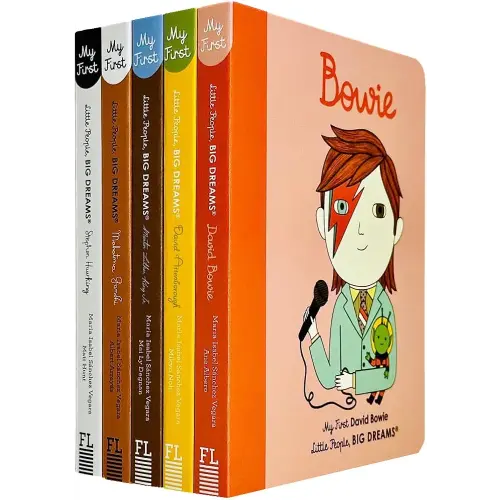 Little People, Big Dreams Series 3 : 5 Books Collection Set By Maria Isabel Sanchez Vegara (David Bowie, David Attenborough, Martin Luther King Jr, Mahatma Gandhi, Stephen Hawking)