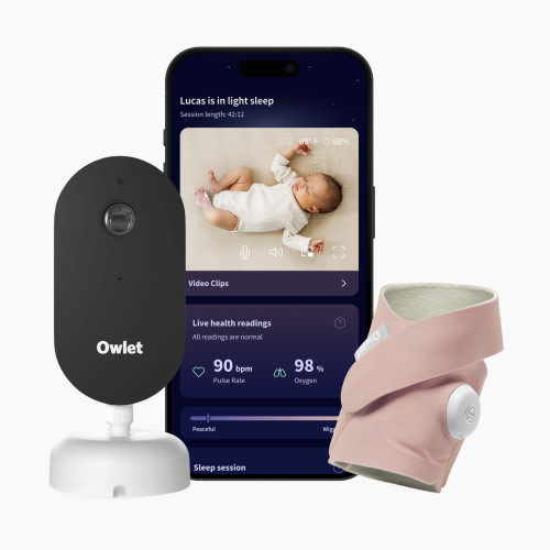 Owlet Dream Duo 3 Smart Baby Monitor - Dusty Rose