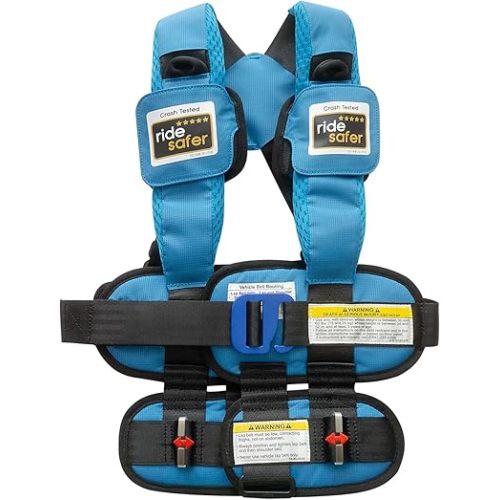 RideSafer - Small Blue, Lightweight, Compact, Portable Car Seat - Perfect for Travel and Everyday Child Safety