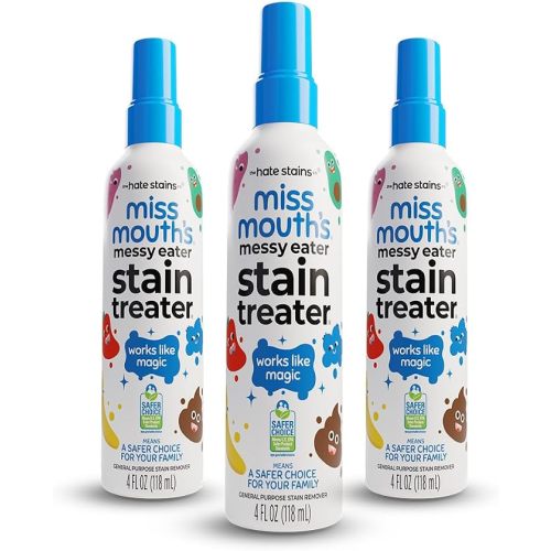 Miss Mouth's Messy Eater Stain Treater, Laundry Stain Remover, 4 Oz, 2 Pack