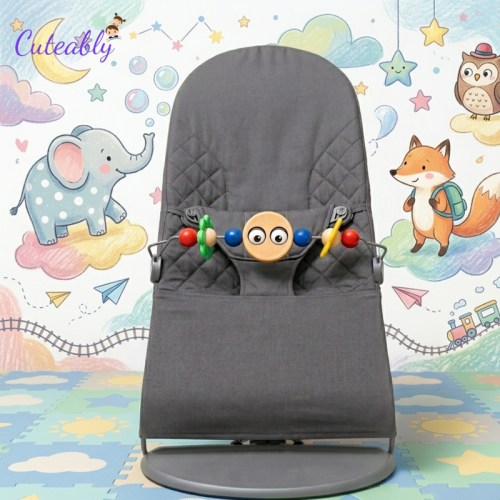 Cuteably Baby Bouncer with Detachable Toy Bar