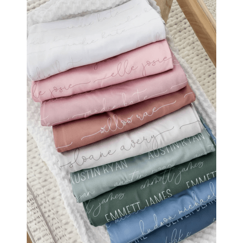 $48 | Personalized Baby Name Swaddle