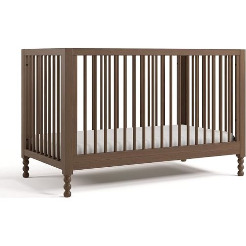 Storkcraft Rio 5-in-1 Convertible Crib and Toddler Guardrail, Hazelnut