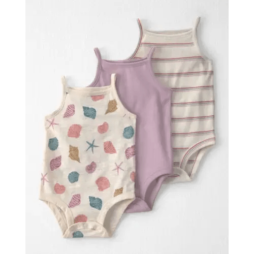 Baby Girl 3-Pack Organic Cotton Bodysuits - Little Planet | Carter's