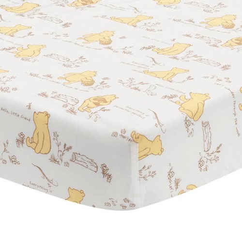 Storytime Pooh Crib Sheet