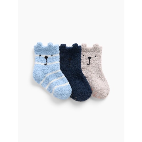 Baby Cozy Bear Socks (3-Pack)