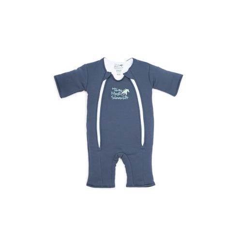 Magic Sleepsuit Baby Merlin's Cotton Baby Swaddle Transition Product - Soft and Cozy Design, Double Zipper for Easy Diaper Changes, Promotes Safe Sleep, 3-6 Months - Navy Blue - Small 12-18lbs