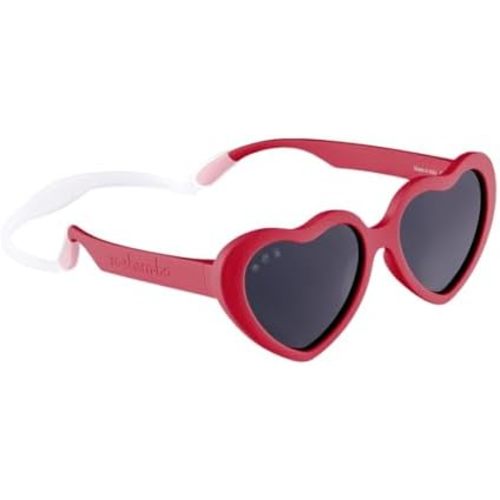 ROSHAMBO Eyewear Heart Sunglasses - Unbreakable Italian Made Eyewear with Strap - BPA-Free Polarized UV Protection