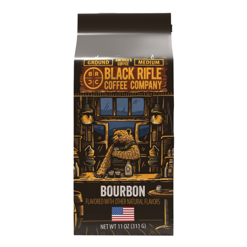 Black Rifle Coffee Bourbon, Medium Roast, Ground Coffee, 11oz