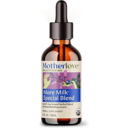 Motherlove More Milk Special Blend (2 Ounce Tincture) Herbal Lactation Supplement w/Goat’s Rue to Build Breast Tissue & Support Breast Milk Supply—USDA Certified Organic, Vegan, Kosher, Soy-Free