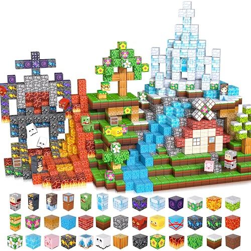 200PCS Magnetic Building Blocks, Magnet Building Cubes Toys for Kids