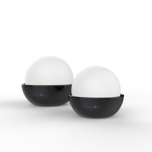 Fleming Supply Decorative Stone Ceramic Natural Water Humidifiers for Bedrooms and Baby Nurseries – Set of 2, Black and Tan