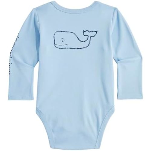 vineyard vines baby-girls Baby Long-sleeve Vintage Whale Body Suit