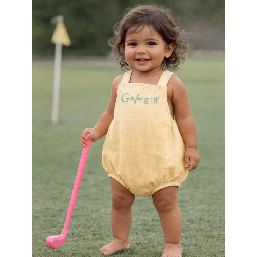 Embroidered Sunsuit, G is for Golf