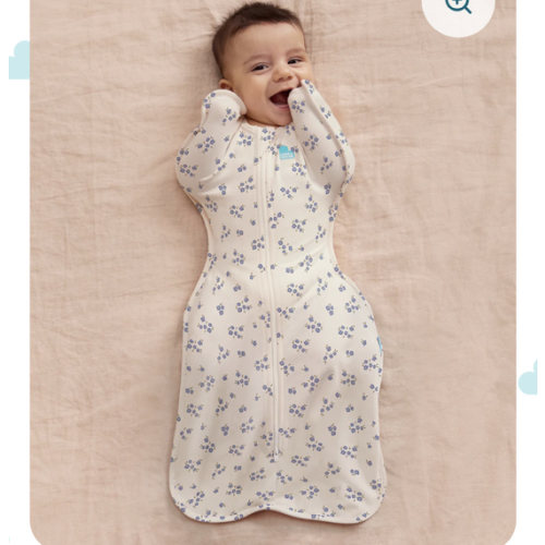 Swaddle Up™ 1.0 TOG Cotton Jacaranda Meadow
