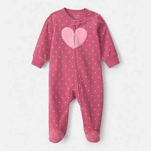Baby Girl Carter's Fleece 2-Way Zip Sleep & Play Pajamas20