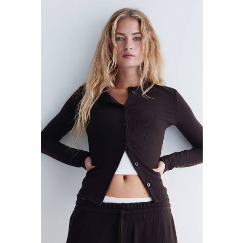 WAFFLED CARDIGAN