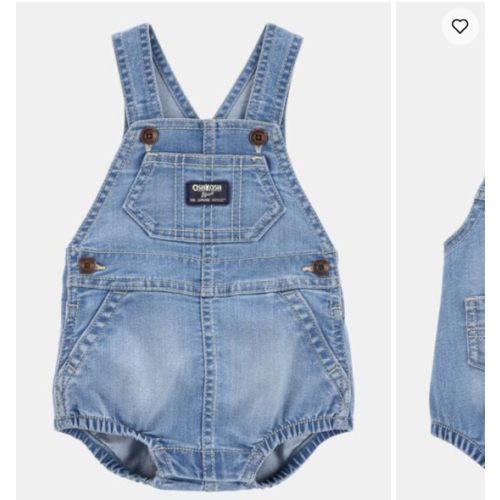 Baby Denim Bubble Romper - Blue - OshKosh B'gosh | Carter's