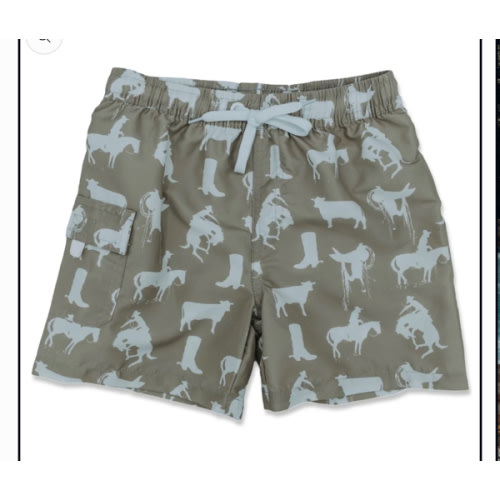 Rustic Roots Swim Trunks (Infant-Adult) – Cowkid Clothing Company
