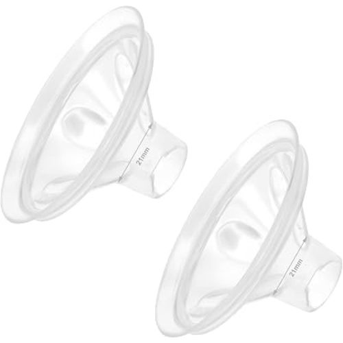 Silicone Flange Cushions Compatible with Spectra/BabyBuddha 24mm Shields/Flanges Replace Flange Inserts Compatible with Spectra Breastpump Parts Reduce Nipple tunnle 24mm to 21mm